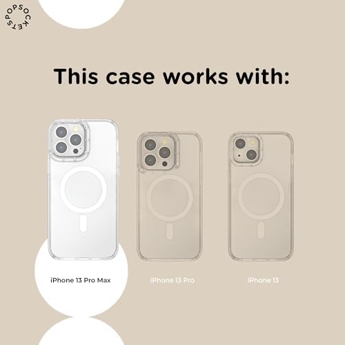 PopSockets iPhone 13 Pro Max Phone Case with MagSafe, Wireless Charging Compatible, Bow - Bows & Blooms