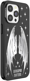 PopSockets iPhone 15 Pro Max Phone Case w/MagSafe- Wingspan | Magnetic, Wireless Charging, Camera & Drop Protection, Bookish, Acotar, Throne, Glass, Sarah