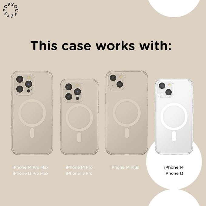 PopSockets iPhone 13 Phone Case with MagSafe, Wireless Charging Compatible - Mirror Starborn