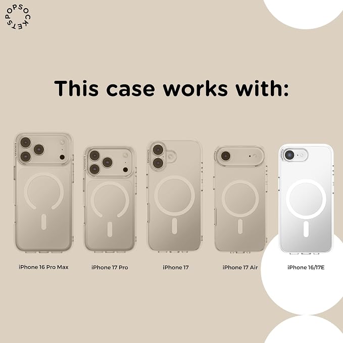 PopSockets iPhone 16/17E Phone Case with MagSafe- Wingspan | Magnetic, Wireless Charging, Camera & Drop Protection, Bookish, Acotar, Throne, Glass, Sarah