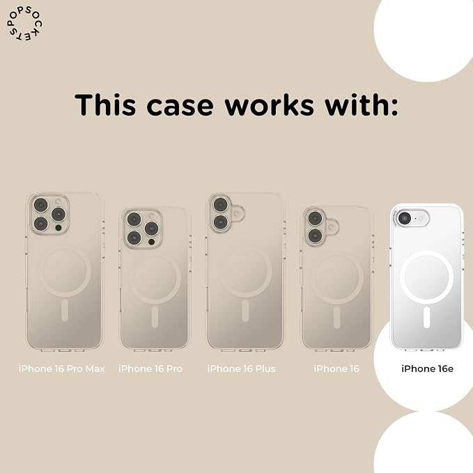 PopSockets iPhone 16/17E Phone Case with MagSafe- Spooky Book Club | Magnetic, Wireless Charging, Camera & Drop Protection, Witchy, Halloween, Horror