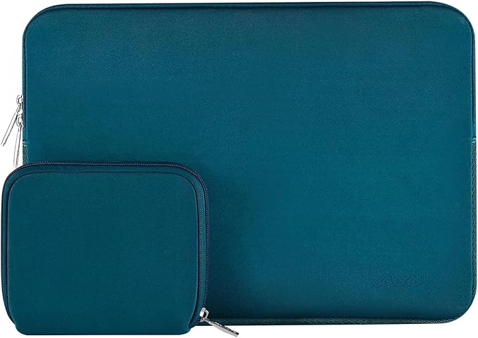 MOSISO Laptop Case 12.3 inch, 11.6-12.3 inch Laptop Sleeve Bag Compatible with MacBook Air 11.6, Acer HP Dell Lenovo Samsung ASUS, Surface Pro, Neoprene Computer Sleeve Bag with Small Case, Deep Teal