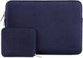 MOSISO Laptop Case 13.3 inch, 13-13.3 inch Laptop Sleeve Bag Compatible with MacBook Air/Pro 13 / Pro 14, HP Dell ASUS Lenovo Notebook, Neoprene Computer Sleeve Bag with Small Case, Navy Blue